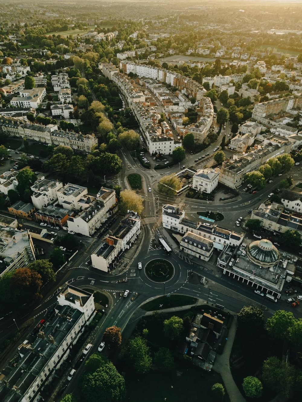 Panormic view of Cheltenham town centre